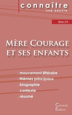 bokomslag Fiche de lecture Mre Courage et ses enfants de Bertolt Brecht (Analyse littraire de rfrence et rsum complet)