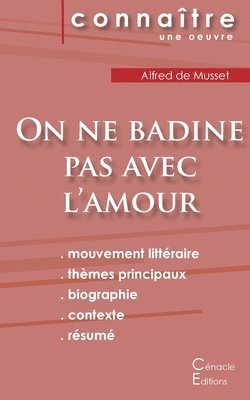 bokomslag Fiche de lecture On ne badine pas avec l'amour de Musset (Analyse litteraire de reference et resume complet)