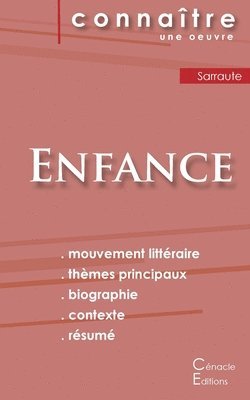 bokomslag Fiche de lecture Enfance de Nathalie Sarraute (Analyse littéraire de référence et résumé complet)