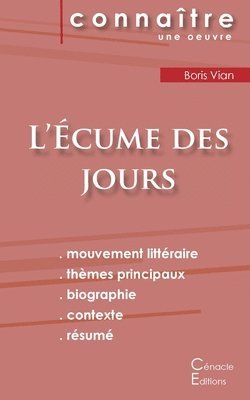 Fiche de lecture L'cume des jours (Analyse littraire de rfrence et rsum complet) 1