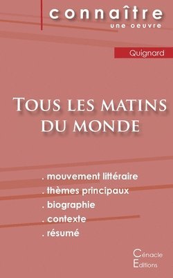 bokomslag Fiche de lecture Tous les matins du monde (Analyse littraire de rfrence et rsum complet)