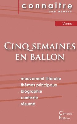 Jules Verne - Fiche de lecture Cinq semaines en ballon de Jules Verne (Analyse littéraire de référence et résumé complet), Häftad