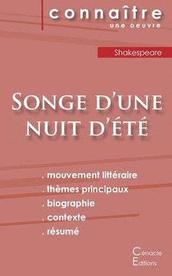 bokomslag Fiche de lecture Songe d'une nuit d'ete de Shakespeare (Analyse litteraire de reference et resume complet)