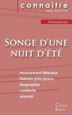Shakespeare - Fiche de lecture Songe d'une nuit d'été de Shakespeare (Analyse littéraire de référence et résumé complet), Häftad