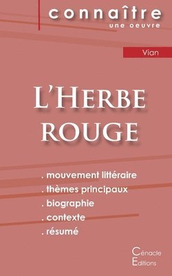 bokomslag Fiche de lecture L'Herbe rouge (Analyse littéraire de référence et résumé complet)