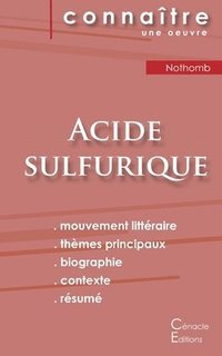 bokomslag Fiche de lecture Acide sulfurique de Nothomb (Analyse litteraire de reference et resume complet)