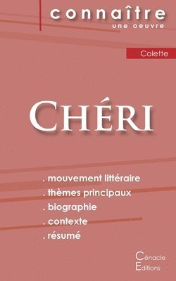 bokomslag Fiche de lecture Cheri de Colette (Analyse litteraire de reference et resume complet)