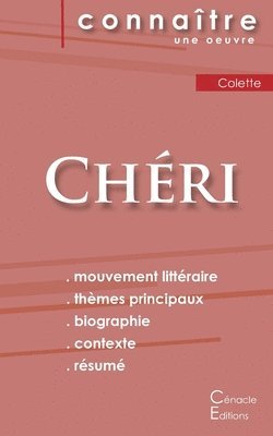 Colette - Fiche de lecture Chéri de Colette (Analyse littéraire de référence et résumé complet), Häftad