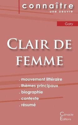 Fiche de lecture Clair de femme de Romain Gary 1