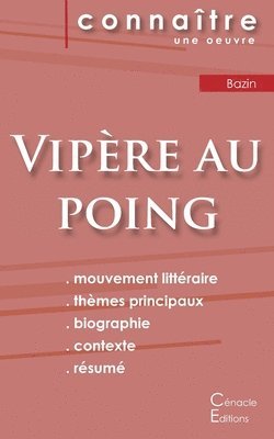 bokomslag Fiche de lecture Vipre au poing de Herv Bazin (Analyse littraire de rfrence et rsum complet)