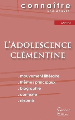 Fiche de lecture L'Adolescence clementine de Clement Marot (Analyse litteraire de reference et resume complet) 1