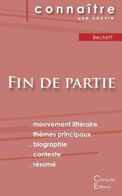 bokomslag Fiche de lecture Fin de partie de Beckett (Analyse littéraire de référence et résumé complet)