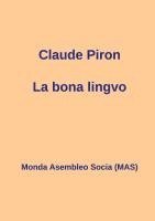 Claude Piron, Vilhelmo Lutermano - La bona lingvo, Häftad
