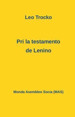 bokomslag Pri la testamento de Lenino