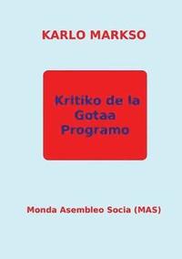 bokomslag Kritiko de la Gotaa Programo