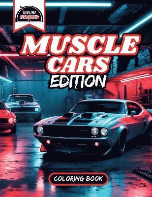 bokomslag Revline Coloring Muscle Cars Edition Car Coloring Book