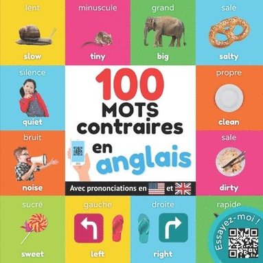 bokomslag 100 mots opposés en anglais