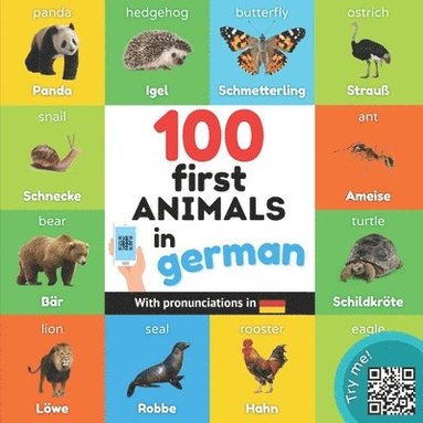 bokomslag 100 first animals in german