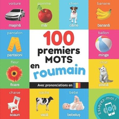 bokomslag 100 premiers mots en roumain: Imagier bilingue pour enfants: français / roumain avec prononciations