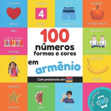 bokomslag 100 números, formas e cores em armênio
