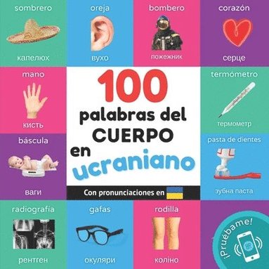 bokomslag 100 palabras del cuerpo en ucraniano