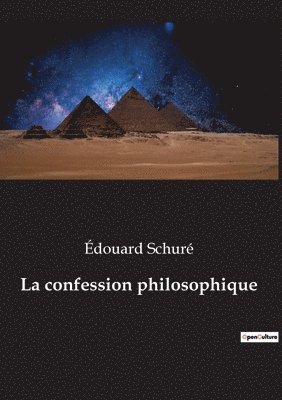 bokomslag confession philosophique