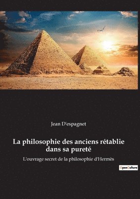 bokomslag philosophie des anciens rétablie dans sa pureté