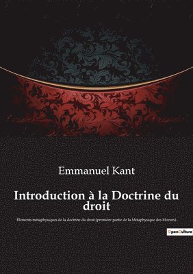 bokomslag Introduction à la Doctrine du droit