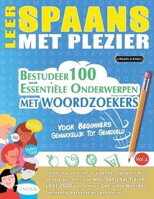 bokomslag Leer Spaans Met Plezier - Voor Beginners