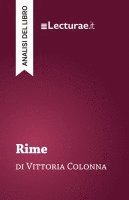 bokomslag Rime - Vittoria Colonna (analisi del libro)
