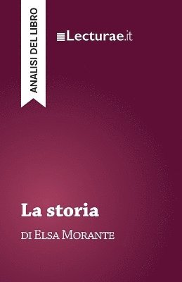 bokomslag storia - Elsa Morante (analisi del libro)