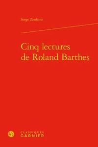 bokomslag Cinq Lectures de Roland Barthes