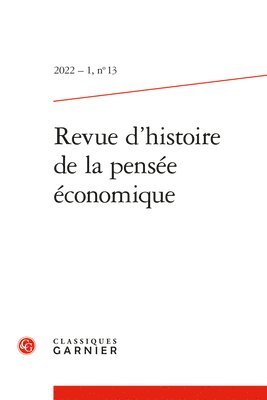 bokomslag Revue d'Histoire de la Pensee Economique