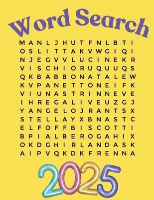 bokomslag Word Search Puzzle Book 2025 Large Print