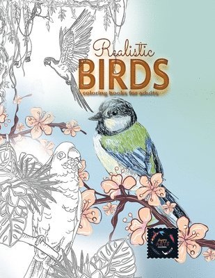 Realistic Birds coloring books for adults 1