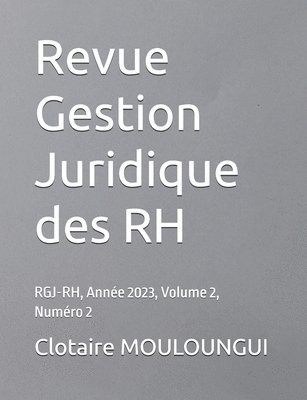 bokomslag Revue Gestion Juridique des RH