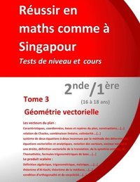 bokomslag Réussir en maths comme à Singapour - Tome 3: Géométrie vectorielle - 2de/1ère (16-18 ans): Tests de niveau et cours