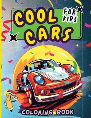 bokomslag Cool Cars Coloring Book for Kids