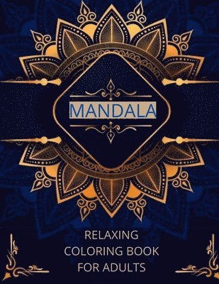 Mandala relaxing coloring book for adults 1