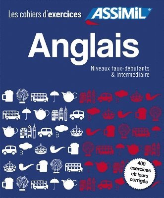 Coffret Cahiers d'exercices Anglais Faux-debutants + Intermediaire 1