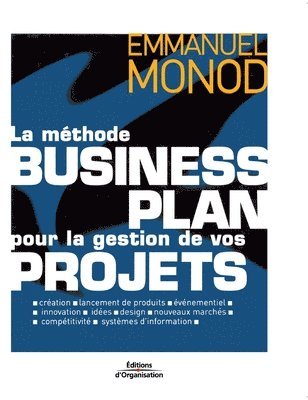 bokomslag méthode business plan pour la gestion de vos projets