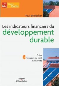 bokomslag Les indicateurs financiers du développement durable