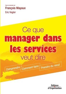 bokomslag Ce que manager dans les services veut dire