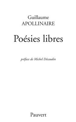 Poésies libres 1