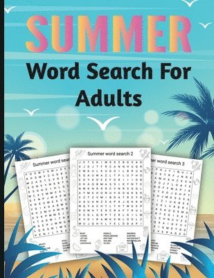 Summer Word Search Large Print 1