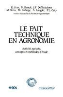 TBD - fait technique en agronomie, Häftad