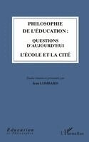 Jean Lombard - Philosophie de l'éducation, Häftad