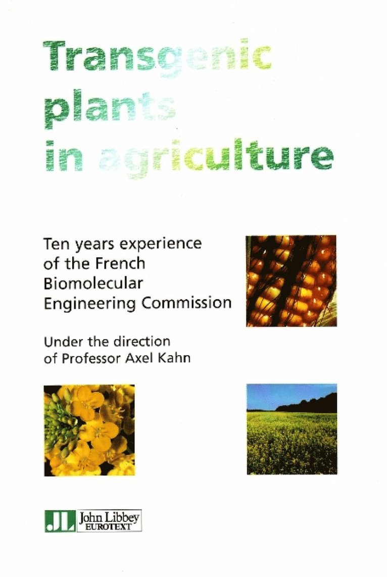 Axel Kahn - Transgenic Plants in Agriculture, Häftad