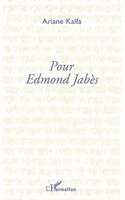 Ariane Kalfa - Pour Edmond Jabès, Häftad