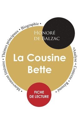 bokomslag Fiche de lecture La Cousine Bette (Étude intégrale)